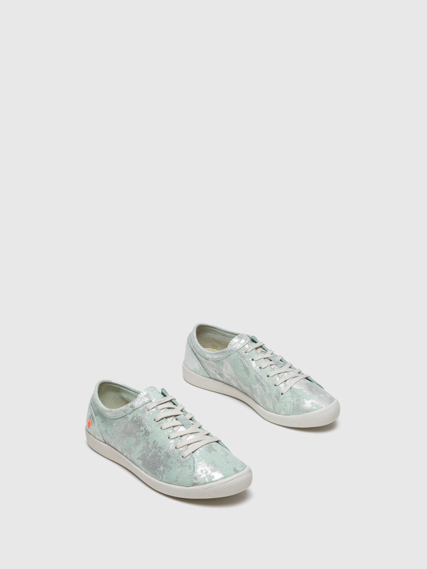 Softinos LightGreen Lace-up Trainers